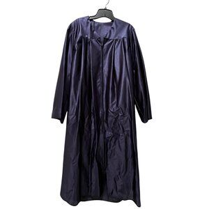 Navy Blue High School College Graduation Robe Gown, Unisex Size 5'4"-5'6"
